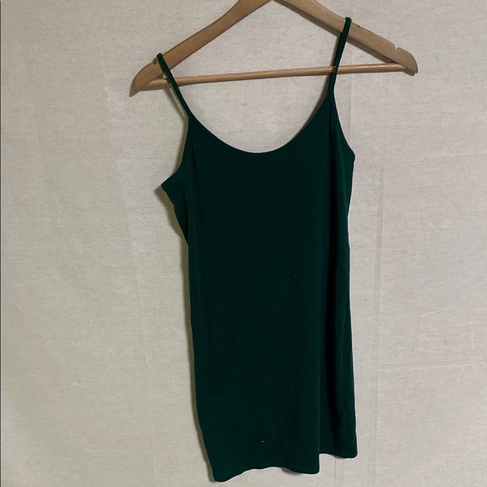 White House Black Market Emerald Green Camisole Tank Top Scoop Neck